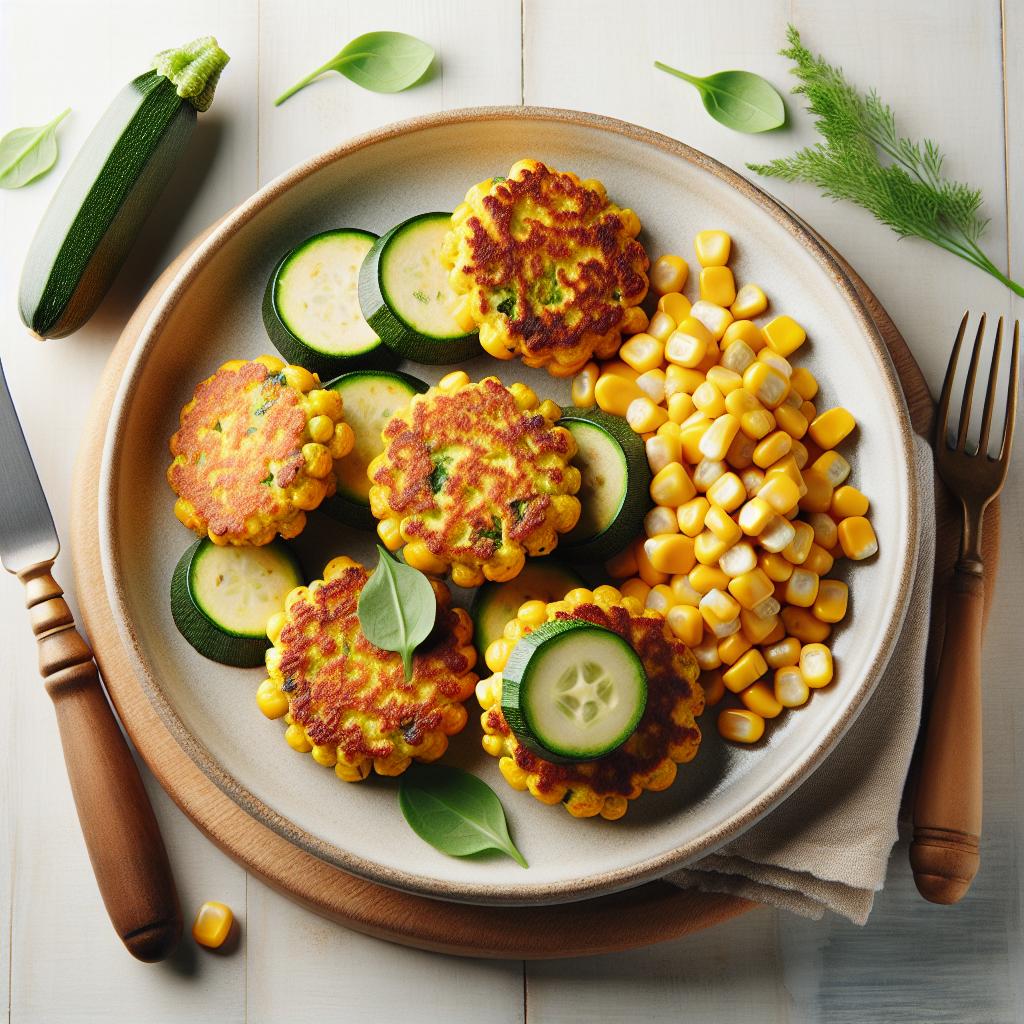 Golden Zucchini and Corn Patties: A Fresh Twist on Snacks