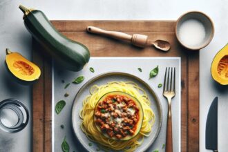 Twist on Tradition: Savory Meat Sauce Meets Spaghetti Squash
