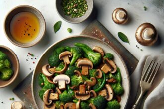 Sizzling Sautéed Mushroom and Broccoli Stir-Fry Delight