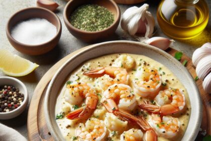 Velvety Garlic Shrimp: A Creamy Seafood Delight Unveiled