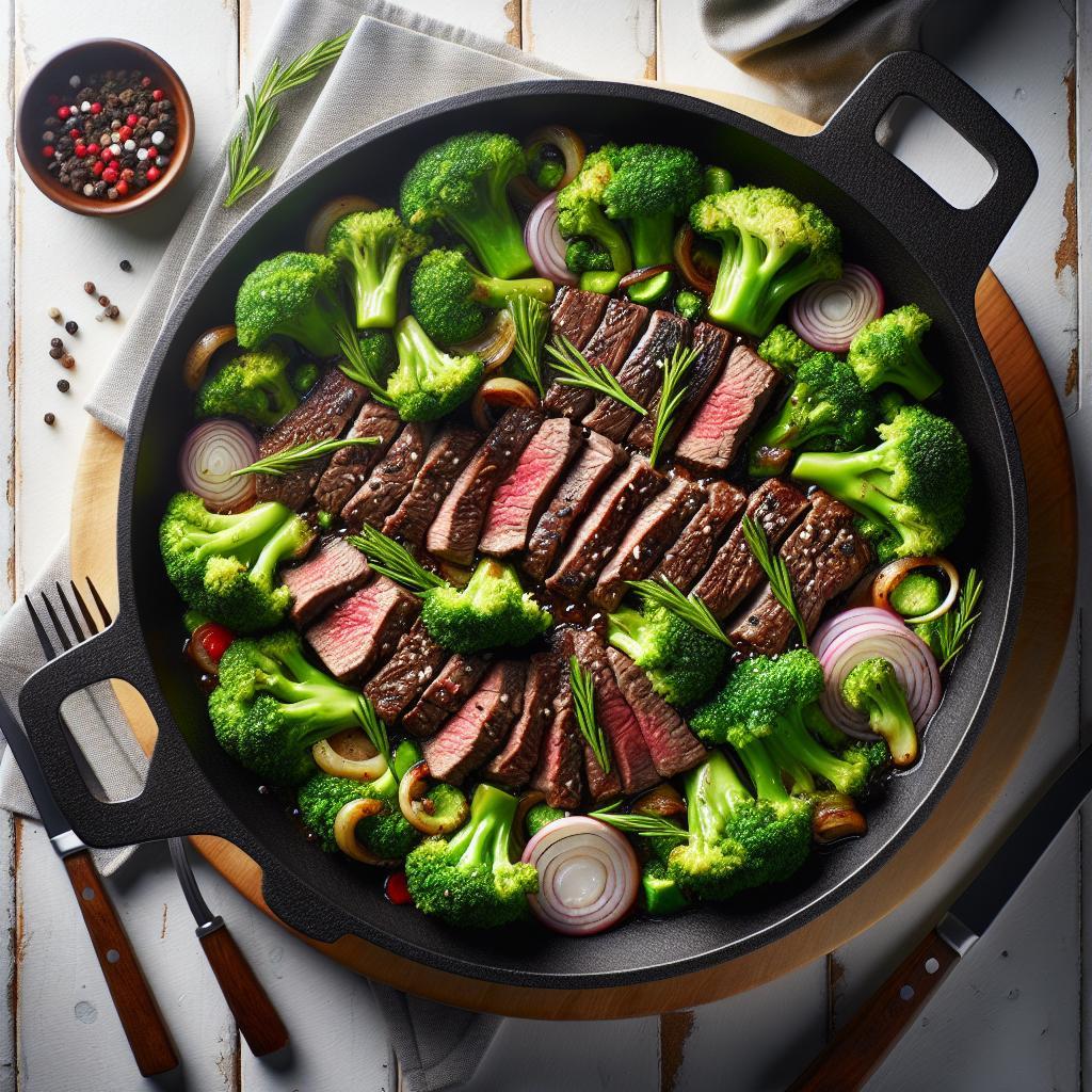 Sizzling Beef and Broccoli Skillet: Quick Healthy Dinner Idea