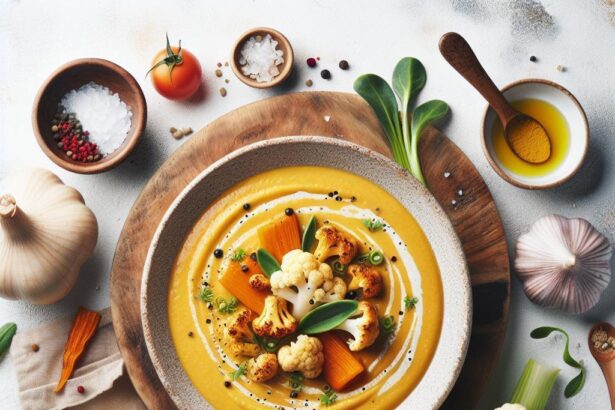 Golden Glow: The Art of Roasted Cauliflower Soup Delight
