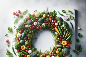 Harvest Joy: Crafting Festive Vegetable Wreaths for Holidays