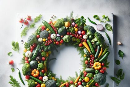 Harvest Joy: Crafting Festive Vegetable Wreaths for Holidays