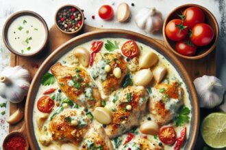 Irresistible Creamy Garlic Chicken: A Flavorful Delight