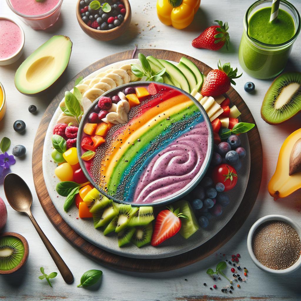 Crafting a Vibrant Rainbow Smoothie: A Step-by-Step Guide