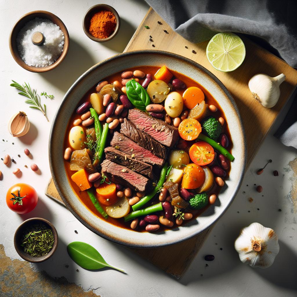 Hearty Beef and Bean Stew: A Savory Comfort Classic
