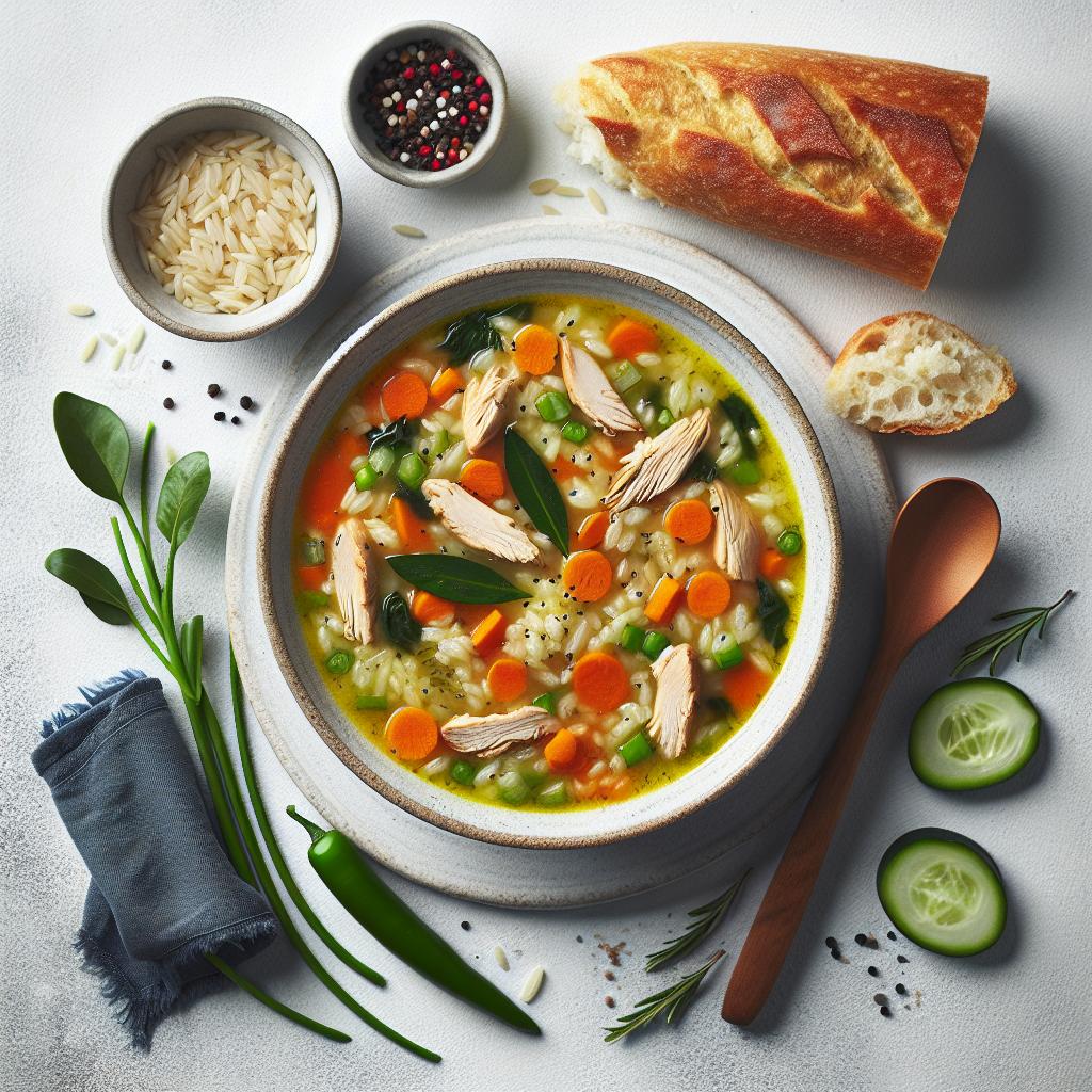 Wholesome Chicken and Rice Soup: Comfort in Every Spoonful