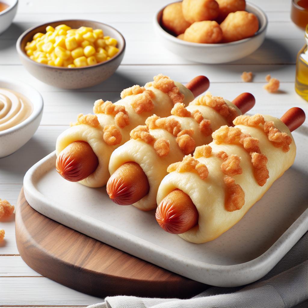 Morning Delight: Breakfast Corn Dogs Wrapped in Fluffy Batter