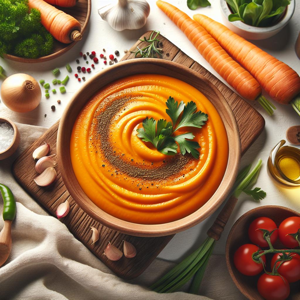 Velvety Carrot Soup: A Creamy Comfort in Every Spoonful