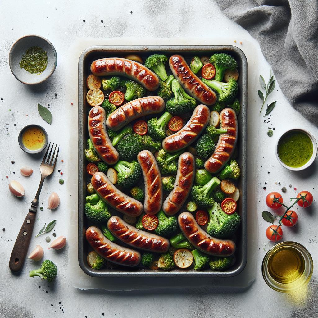One-Pan Delight: Easy Sheet Pan Sausage and Broccoli Feast