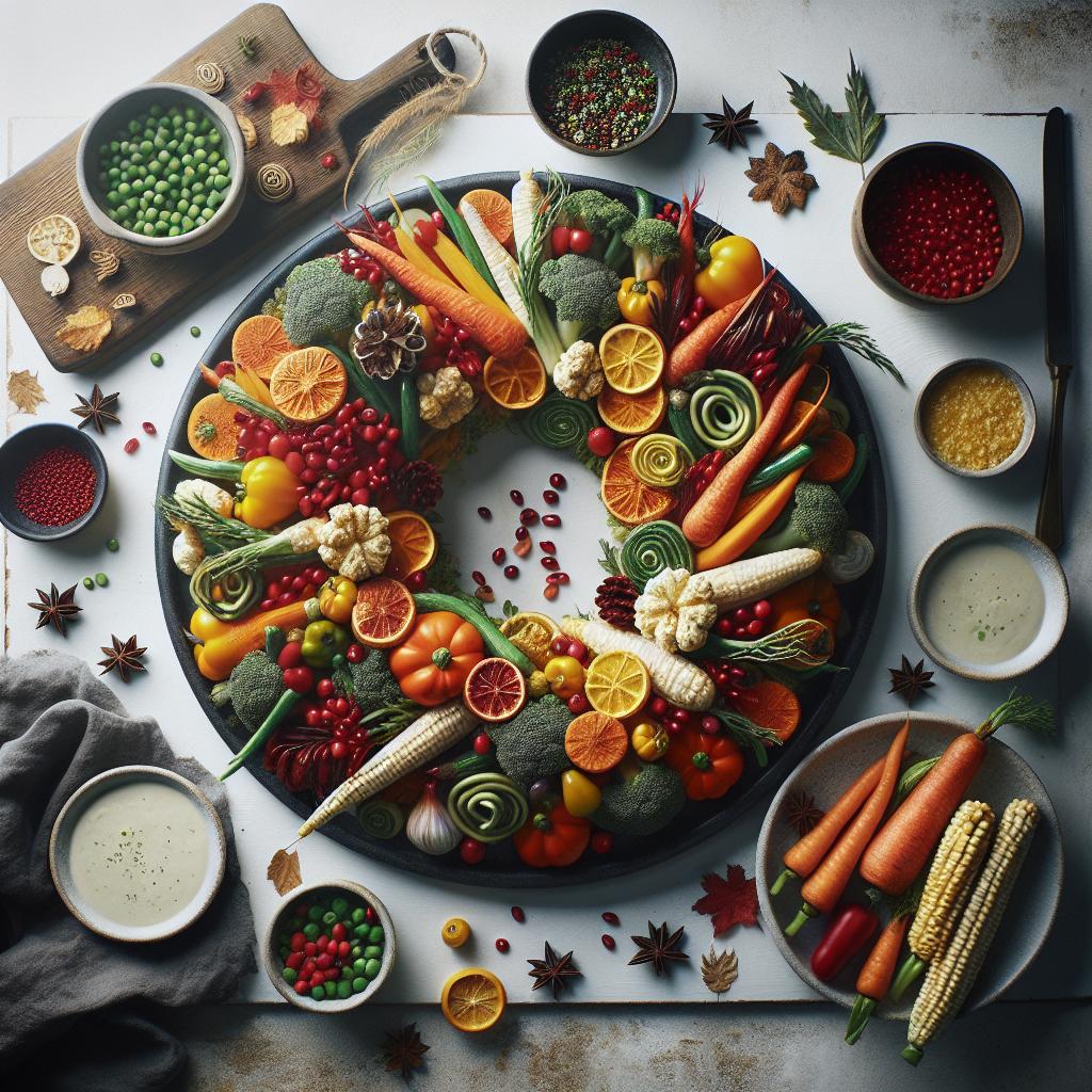 Harvest Joy: Crafting Festive Vegetable Wreaths for Holidays