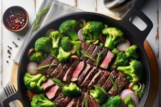 Sizzling Beef and Broccoli Skillet: Quick Healthy Dinner Idea