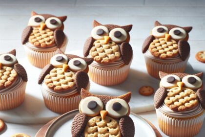Owl Cupcakes with Oreos: A Whimsical Treat Tutorial