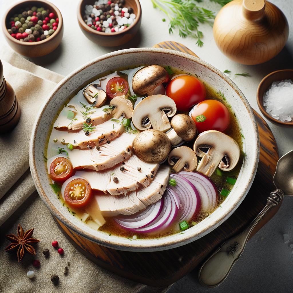 Savoring Comfort: The Art of Turkey and Mushroom Soup