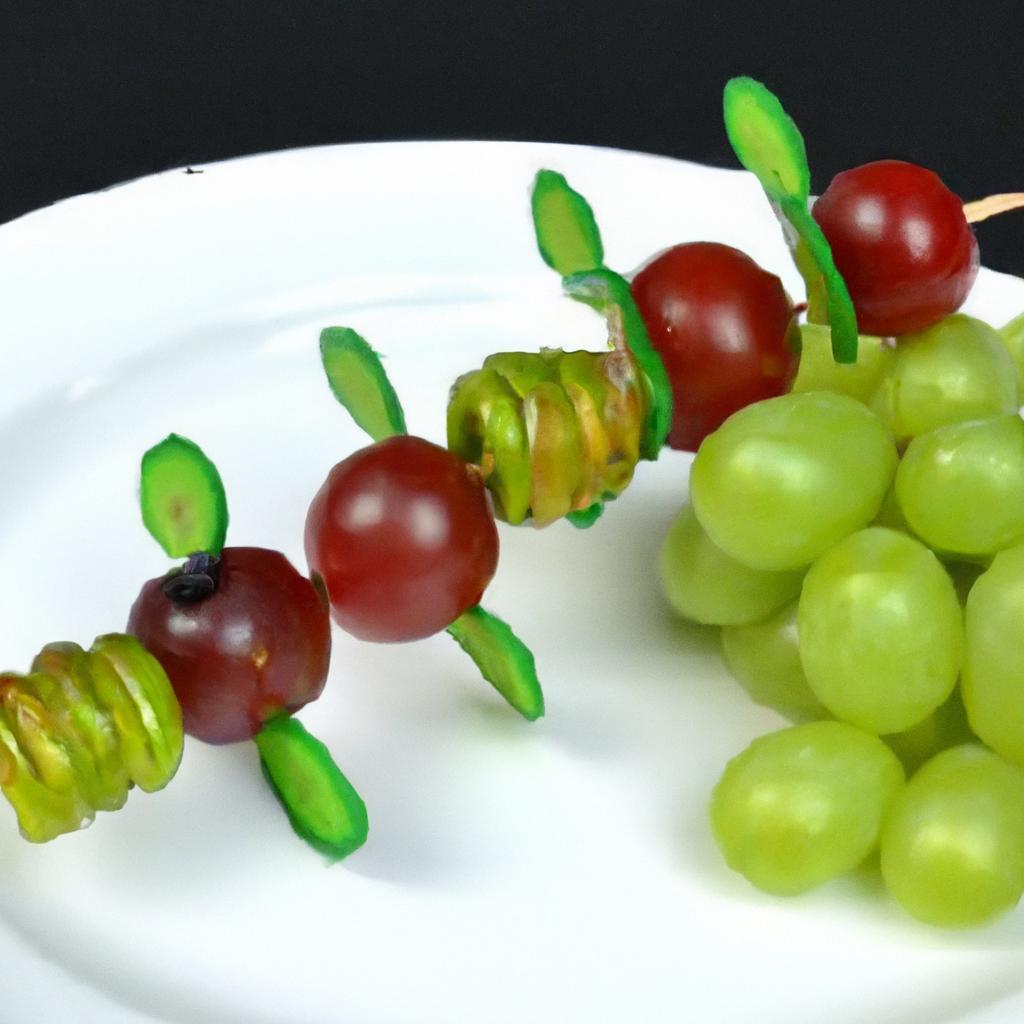 Caterpillar Grape Skewers: A Fun, Fresh Snack Delight