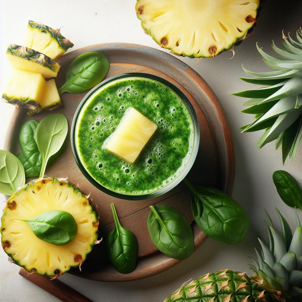 Tropical Twist: Pineapple & Spinach Smoothie Benefits Explained