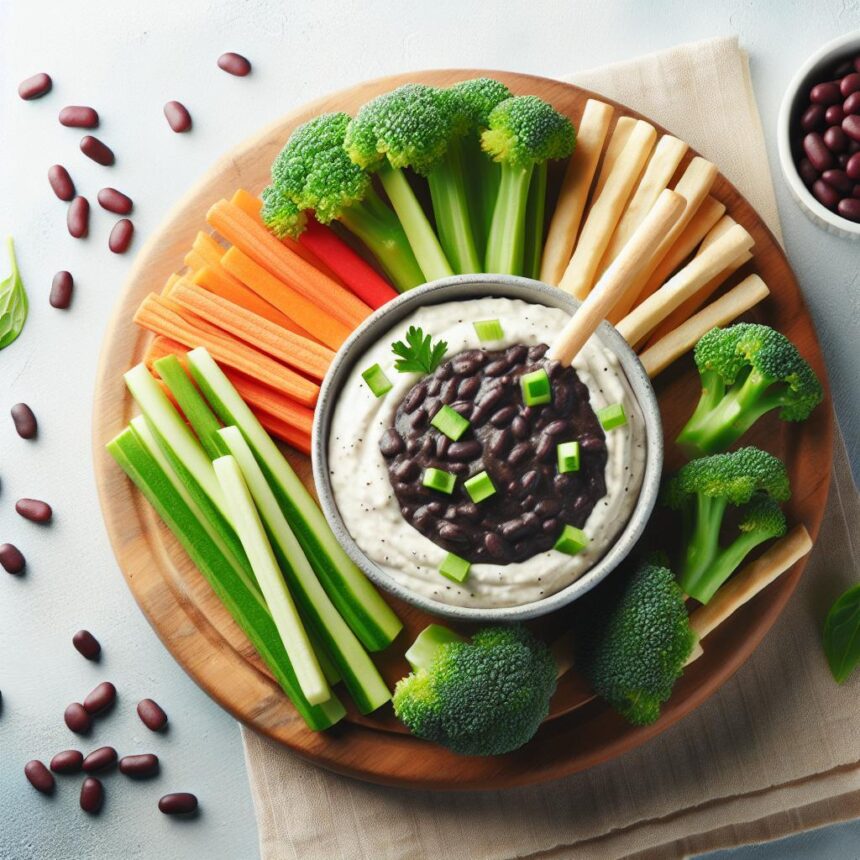 Creamy Black Bean Dip: A Perfect Veggie Stick Match