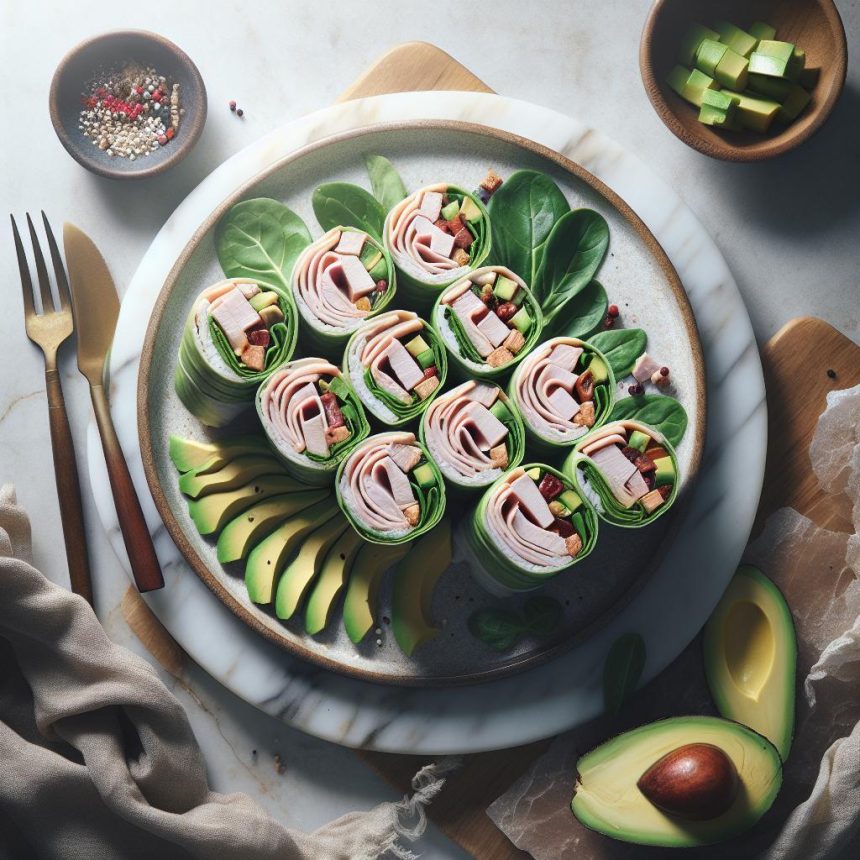 Wrap It Up: Deliciously Fresh Turkey and Avocado Rolls