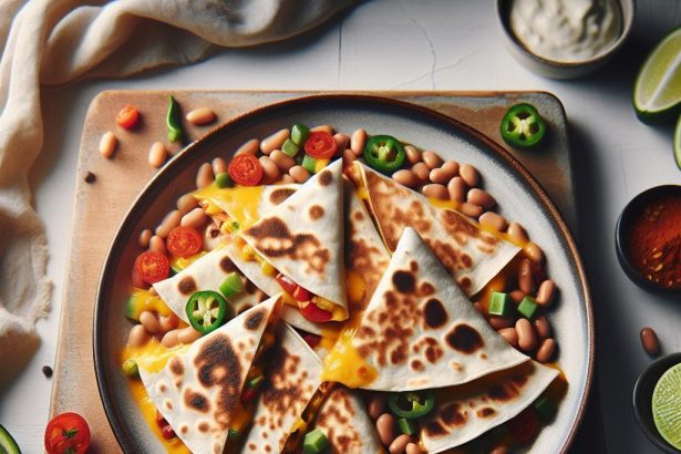 Cheesy Bean Mini Quesadillas: A Bite-Sized Delight