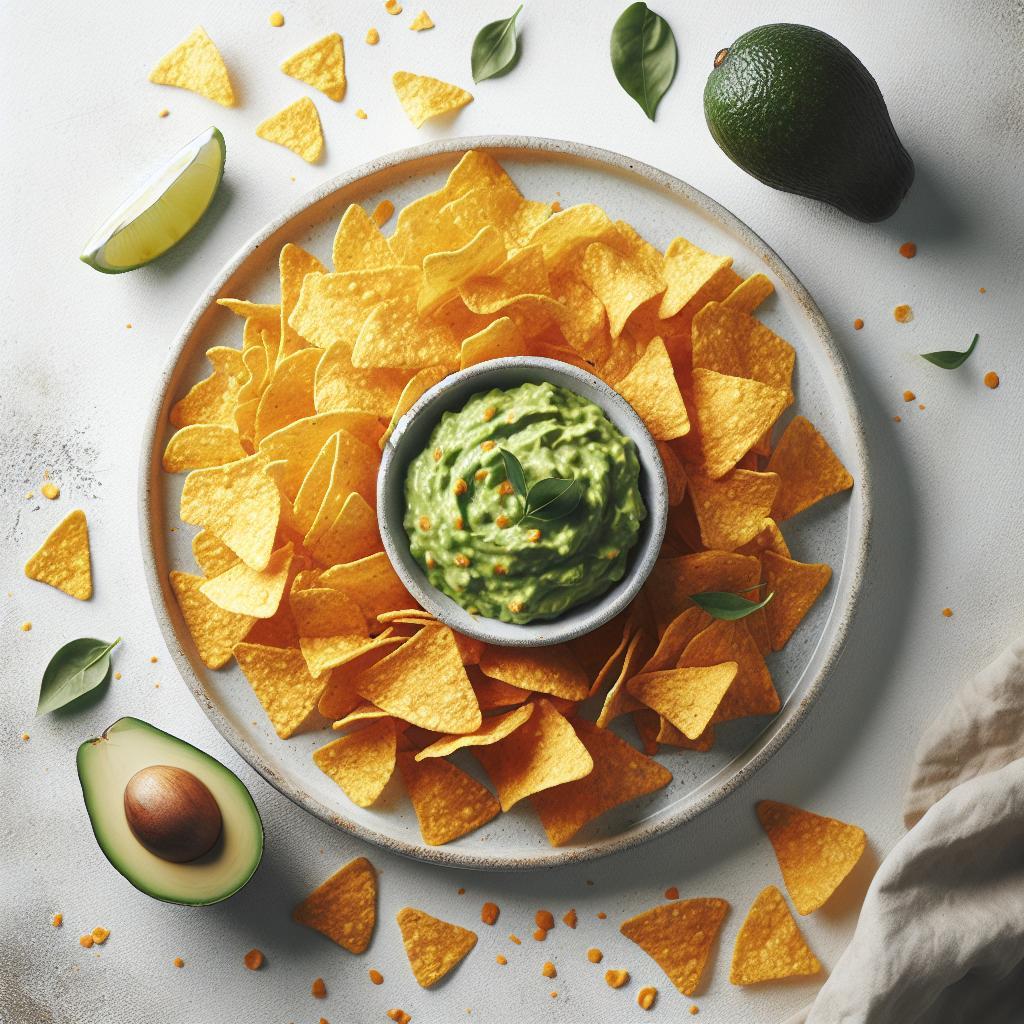 Crunchy Corn Chips Meet Creamy Guacamole: A Perfect Match