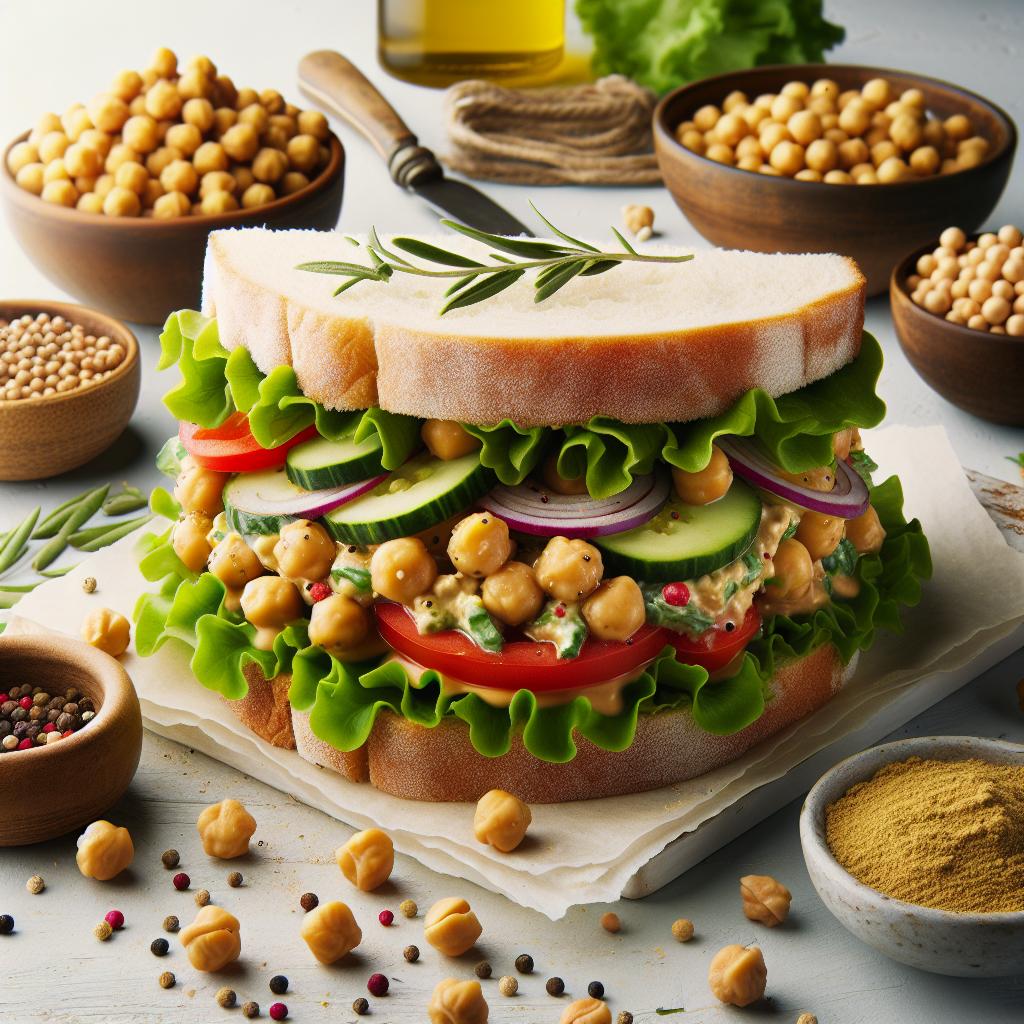 Chickpea Salad Sandwich: A Flavorful Vegan Classic Remix