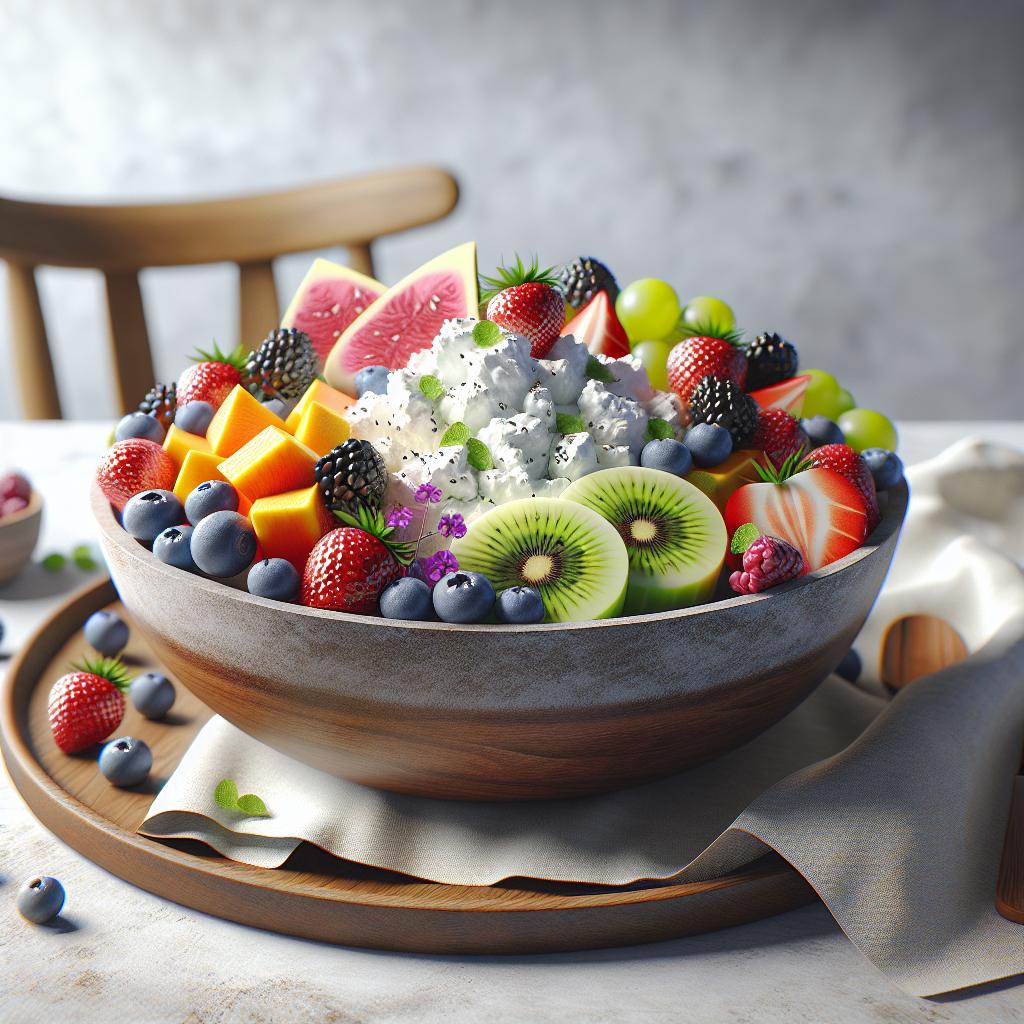 Wholesome Harmony: Crafting the Perfect Cottage Cheese & Fruit Bowl