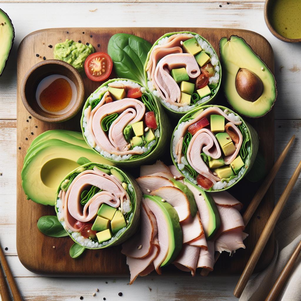 Wrap It Up: Deliciously Fresh Turkey and Avocado Rolls