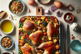 Hearty Chicken & Stuffing Bake: Perfect for Big Families
