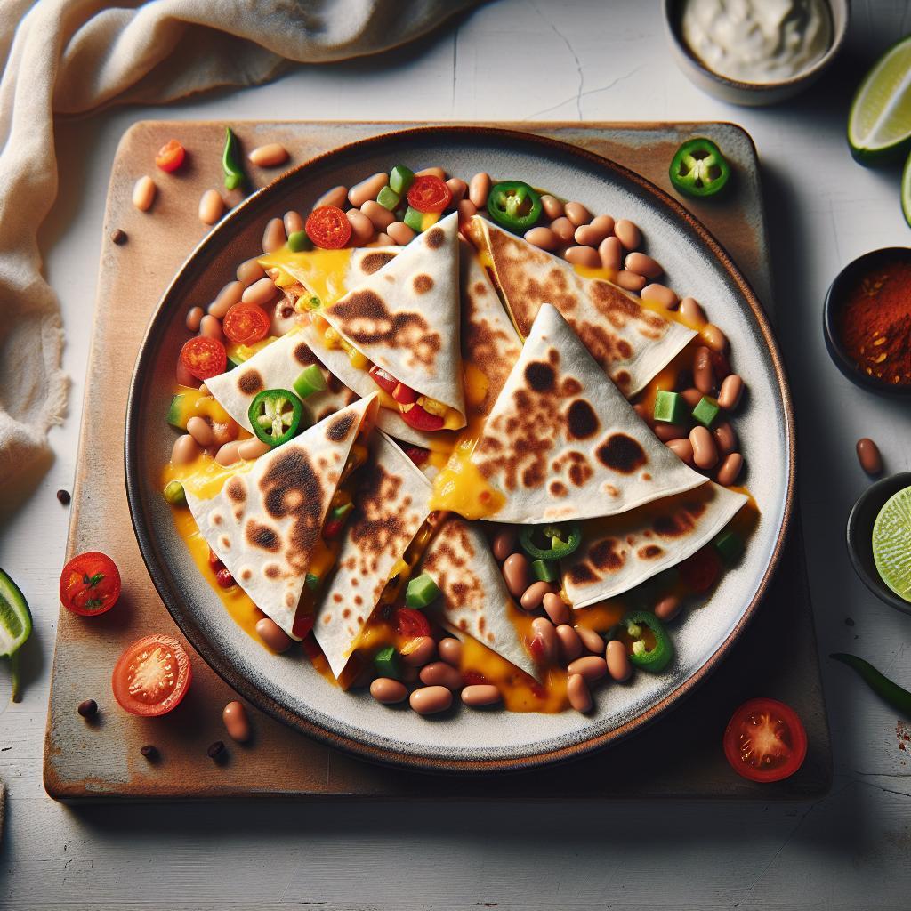Cheesy Bean Mini Quesadillas: A Bite-Sized Delight