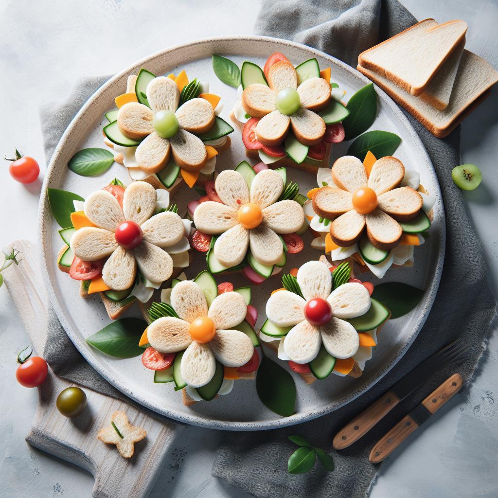 Blooming Bites: Crafting Delightful Flower-Shaped Sandwiches