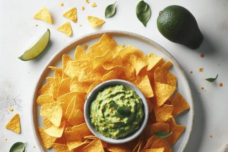 Crunchy Corn Chips Meet Creamy Guacamole: A Perfect Match