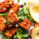 Crispy buffalo tofu Caesar salad secrets revealed.
