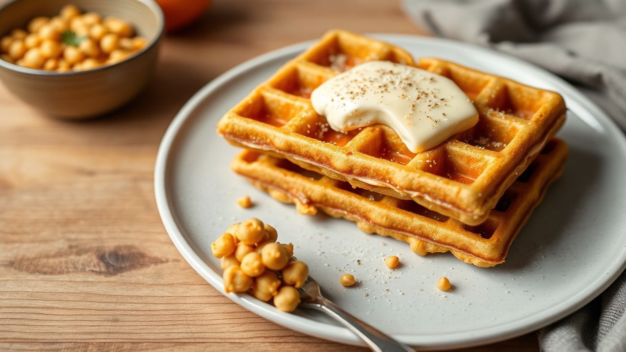 Delicious chickpea waffles: 10 health benefits and culinary uses.