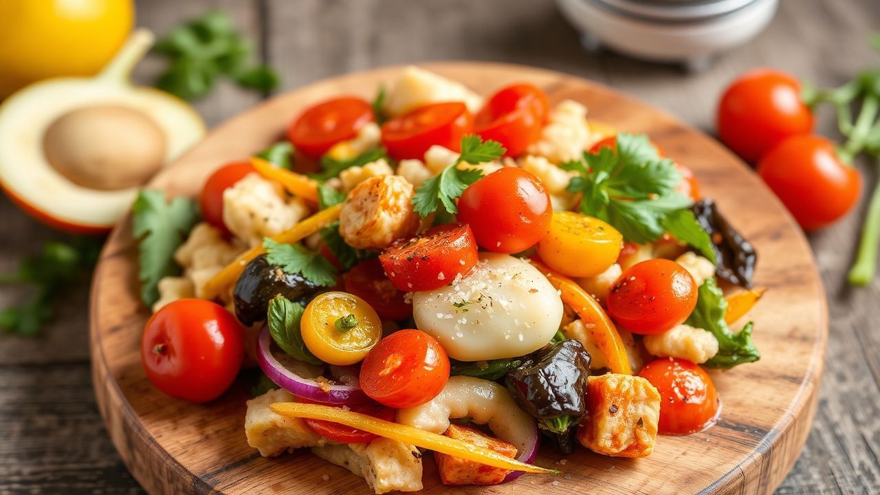 Colorful vegetable tian gratin, a summer essential.