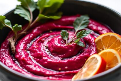 Vibrant beetroot hummus recipe tips for amazing flavor.