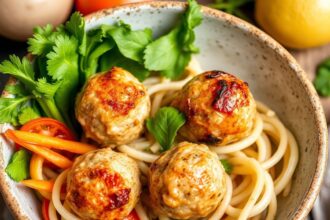 Delicious chicken meatballs in 7 amazing Mediterranean bowl recipes.
