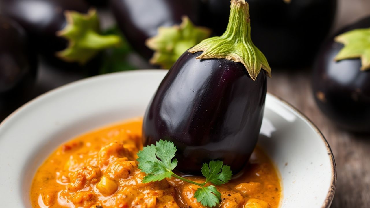 Rich eggplant curry, bursting with 7 brilliant flavor secrets.