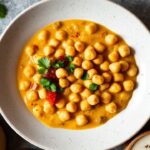 Exquisite creamy coconut chickpea curry, a culinary masterclass.