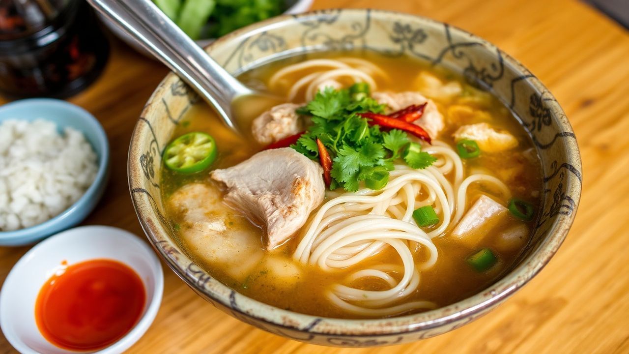 Quick and authentic chicken pho recipe, ready in under an hour.