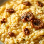 Creamy vegan mushroom risotto perfection, dairy-free.