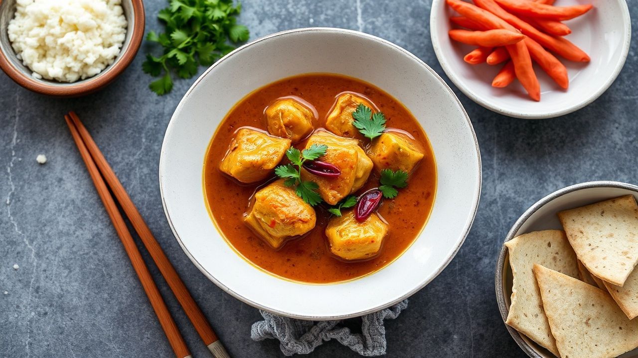 Rich, complex Massaman curry with fragrant spices, a true culinary masterpiece.