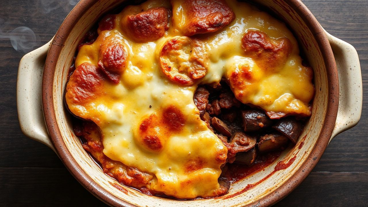 Rich Moussaka layers, a testament to Greek culinary heritage.