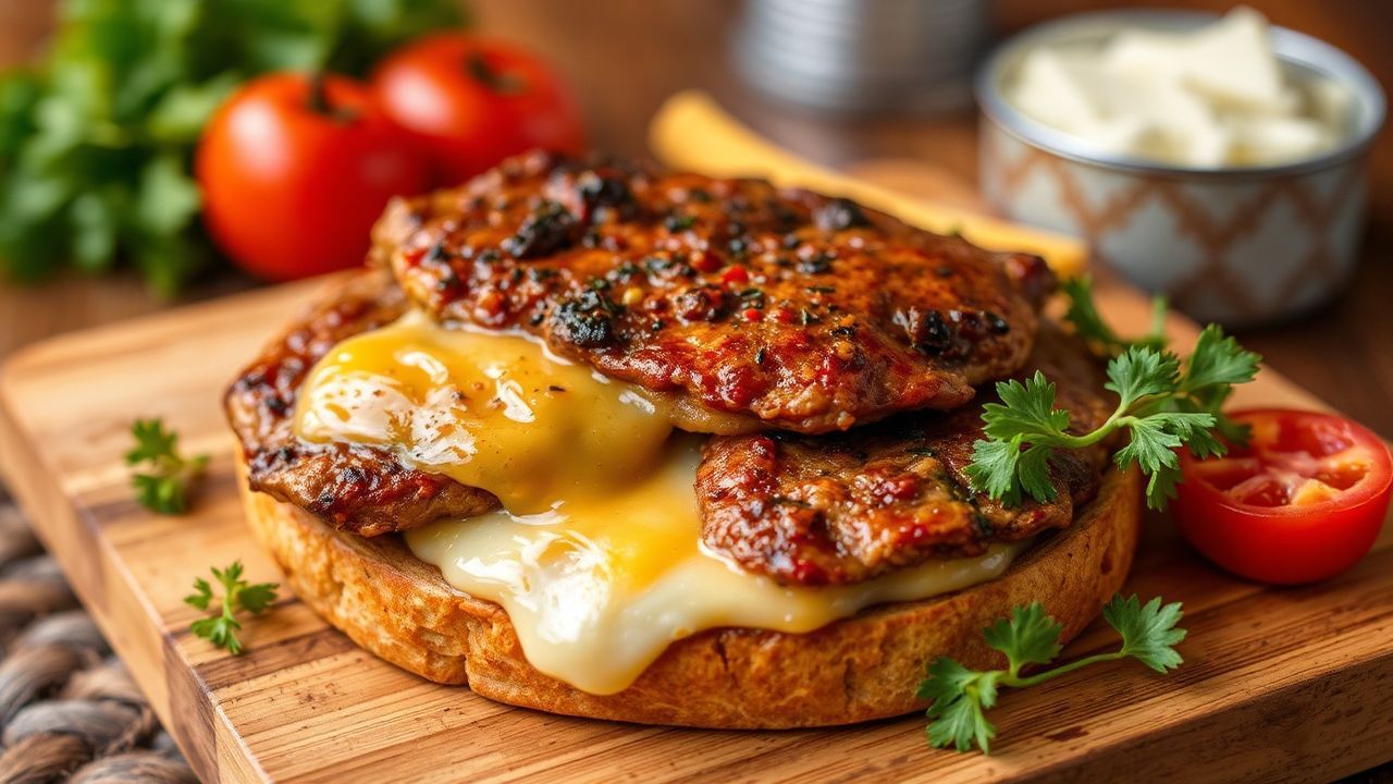 Juicy chicken steak and cheese, a culinary masterpiece.