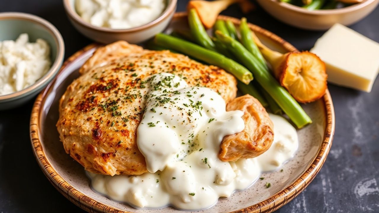 Delicious chicken cream dish, creamy and rich, beyond ordinary.