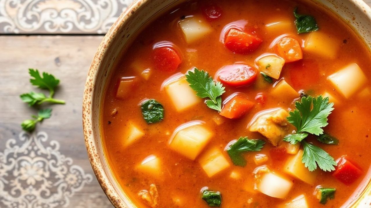 Hearty Olive Garden minestrone soup, a comforting classic.