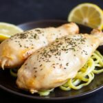 Juicy lemon chicken, glistening and golden, a culinary symphony.