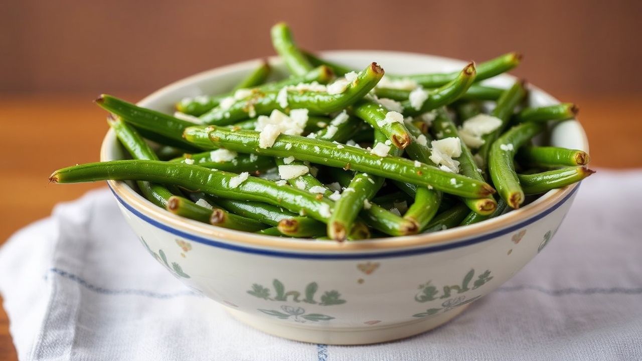 Crispy Parmesan green beans, beyond the boil, for astonishing flavor.