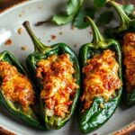Cheesy chiles rellenos, a taste of Mexico's soul.