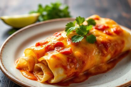 Delicious chicken and cheese enchiladas, a taste of Mexico's soul.